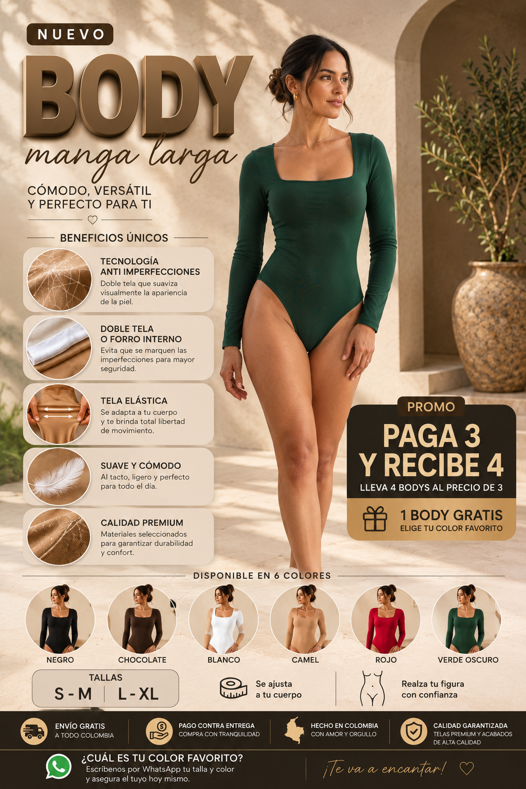 Body Manga Larga